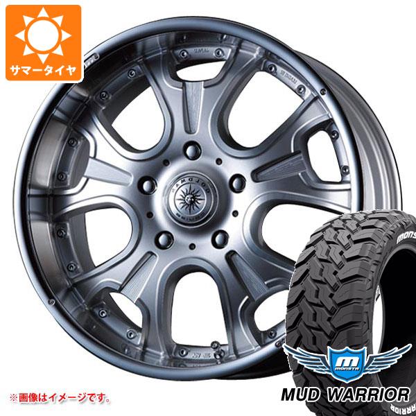 【タイヤ交換対象】ランドクルーザー プラド 150系用 サマータイヤ モンスタ マッドウォーリアー LT265/50R20 117/114Q ホワイトレター クリムソン ヘラクレス モノブロック F/A 8.5-20 タイヤホイール4本セット