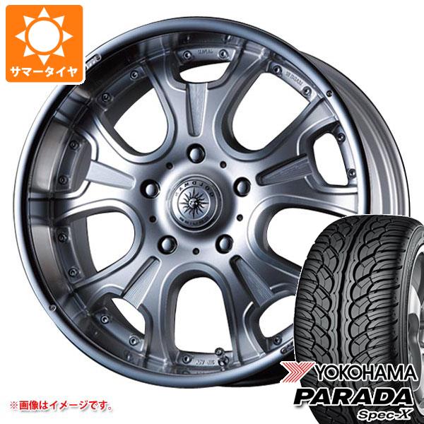 【タイヤ交換対象】ランドクルーザー200用 サマータイヤ ヨコハマ パラダ スペック-X PA02 285/50R20 112V クリムソン ヘラクレス モノブロック F/A 9.5-20 タイヤホイール4本セット