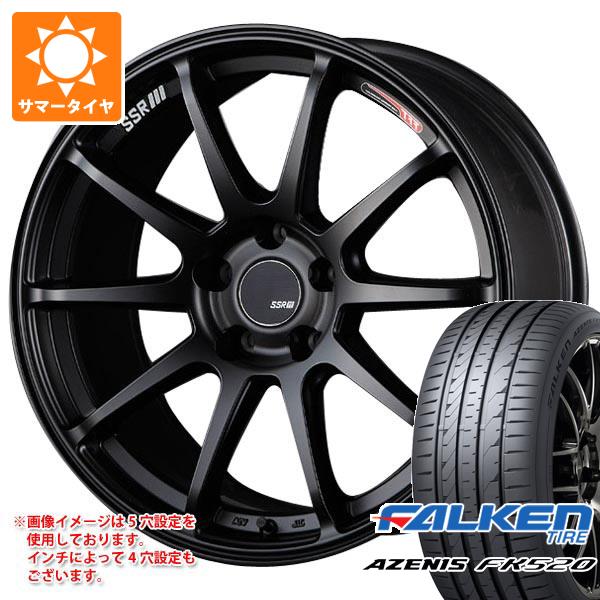 【タイヤ交換対象】サマータイヤ 235/35R19 91Y XL ファルケン アゼニス FK520L SSR GTV02 8.5-19 タイヤホイール4本セット