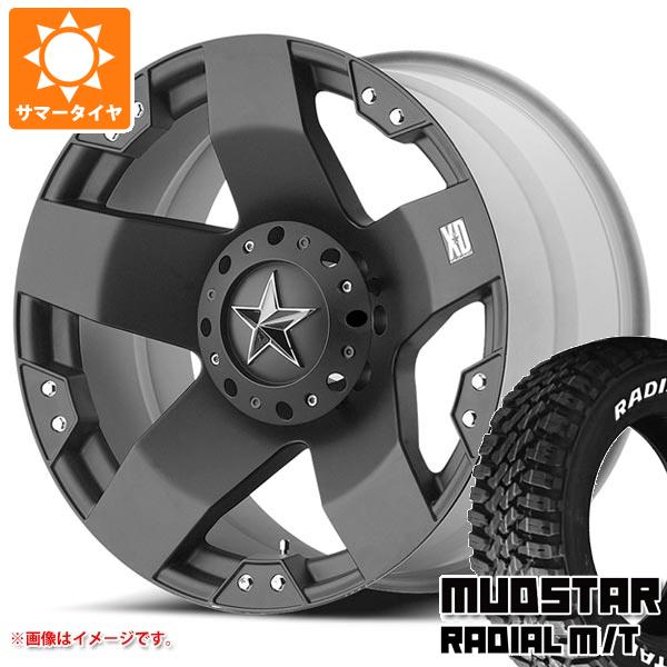 【タイヤ交換対象】デリカD:5用 サマータイヤ マッドスター ラジアル M/T 225/65R17 102T ホワイトレター KMC XD775 ロックスター 8.0-17 タイヤホイール4本セット