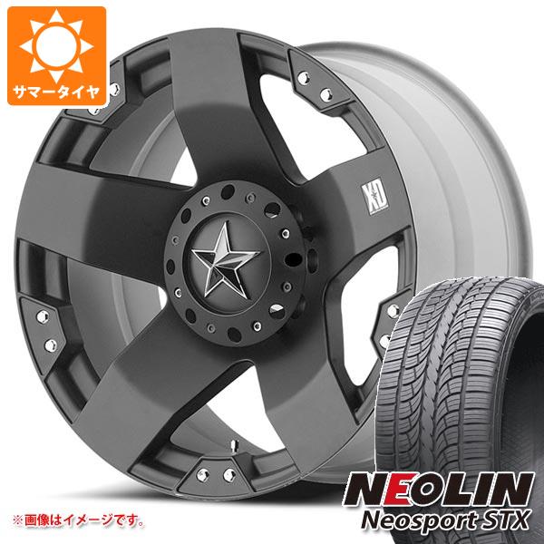 【タイヤ交換対象】デリカD:5用 サマータイヤ ネオリン ネオスポーツ STX 225/65R17 106V XL KMC XD775 ロックスター 8.0-17 タイヤホイール4本セット