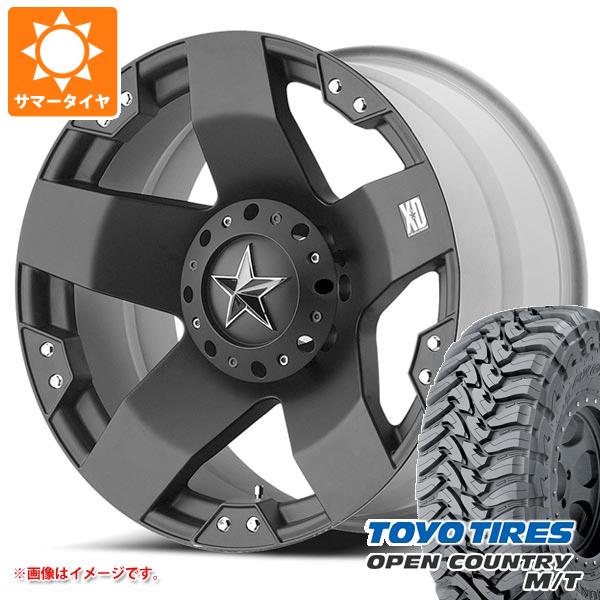 RAV4 50系用 サマータイヤ トーヨー オープンカントリー M/T LT265/65R17 120/117P ブラックレター KMC XD775 ロックスター 8.0-17 タイヤホイール4本セット