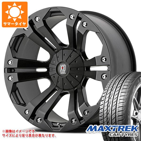 【タイヤ交換対象】ハイラックス 120系用 サマータイヤ マックストレック フォルティス T5 265/50R20 111V XL KMC XD778 モンスター 9.0-20 タイヤホイール4本セット