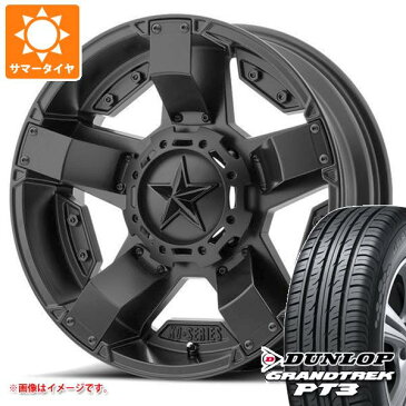 サマータイヤ 265/70R17 115S ダンロップ グラントレック PT3 KMC XD811 ロックスター2 8.0-17 タイヤホイール4本セット
