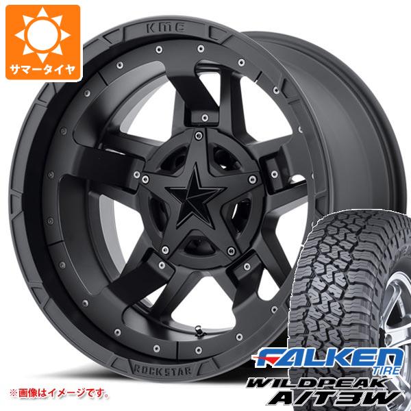 ハイラックス 120系用 サマータイヤ ファルケン ワイルドピーク A/T3W LT265/70R17 121/118R KMC XD827 ロックスター3 8.0-17 タイヤホイール4本セット