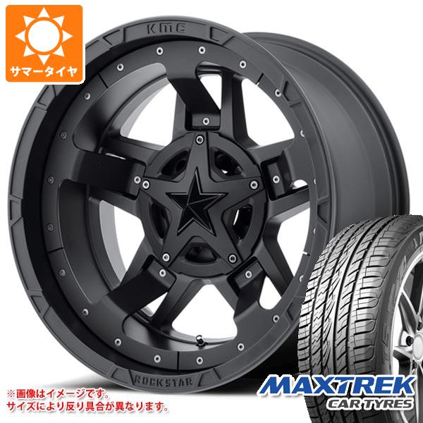 【タイヤ交換対象】サマータイヤ 275/55R20 117V XL マックストレック フォルティス T5 KMC XD827 ロックスター3 9.0-20 タイヤホイール4本セット