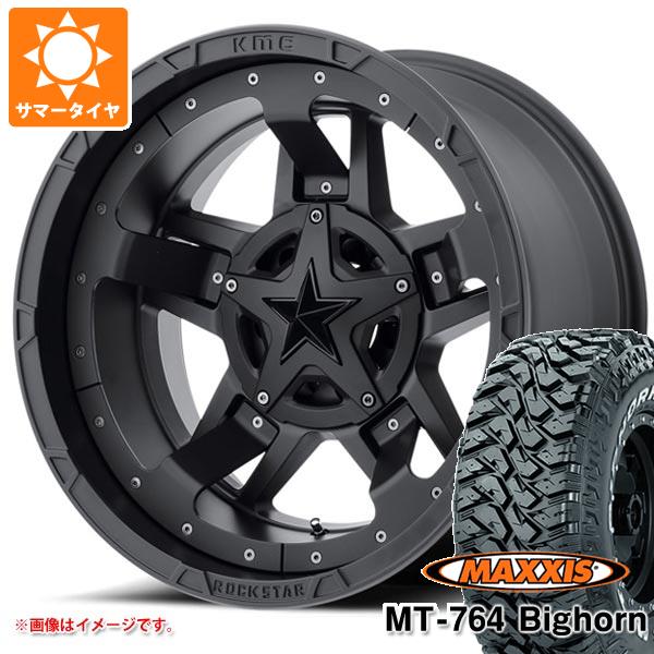 【タイヤ交換対象】サマータイヤ 265/70R17 118/115Q 8PR マキシス MT-764 ビッグホーン ホワイトレター KMC XD827 ロックスター3 8.0-17 タイヤホイール4本セット