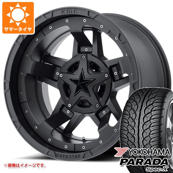 【タイヤ交換対象】ハイラックス 120系用 サマータイヤ ヨコハマ パラダ スペック-X PA02 275/55R20 117V REINF KMC XD827 ロックスター3 9.0-20 タイヤホイール4本セット