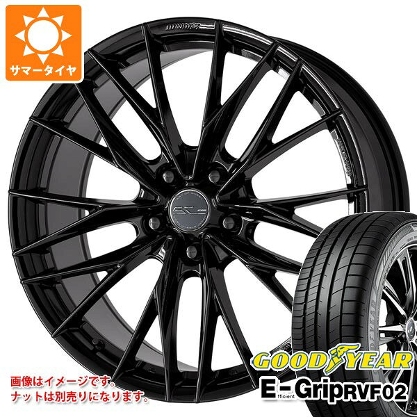 【タイヤ交換対象】サマータイヤ 215/45R18 93W XL グッドイヤー エフィシエントグリップ RVF02 ワーク シュヴァート ブルネン LX 7.5-18 タイヤホイール4本セット