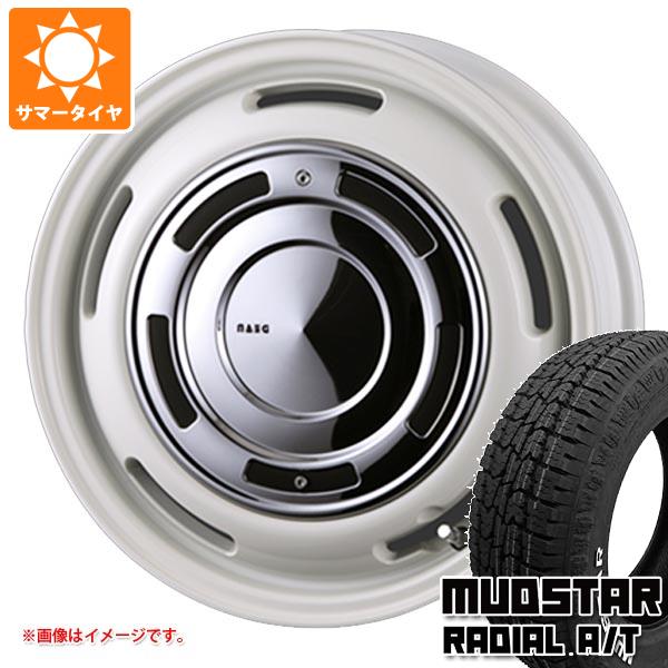 【タイヤ交換対象】ハイゼットカーゴ S320系用 サマータイヤ マッドスター ラジアル A/T 165/65R14 79S ホワイトレター クリムソン ディーンクロスカントリー 4.5-14 タイヤホイール4本セット
