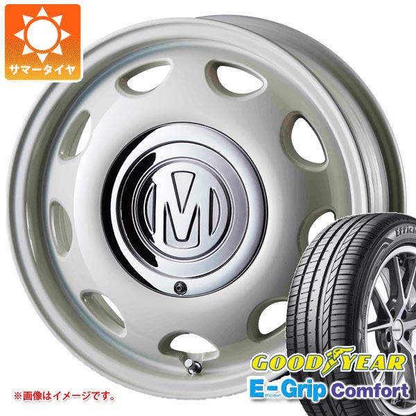 【タイヤ交換対象】サマータイヤ 165/55R15 75V グッドイヤー エフィシエントグリップコンフォート クリムソン ディーン ミニ 5.0-15 タイヤホイール4本セット