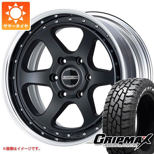 【タイヤ交換対象】トヨタ ハイエース 200系用 サマータイヤ グリップマックス マッドレイジ R/T MAX LT215/70R16 100/97R ホワイトレター エセックス EL 2P 6.5-16 タイヤホイール4本セット