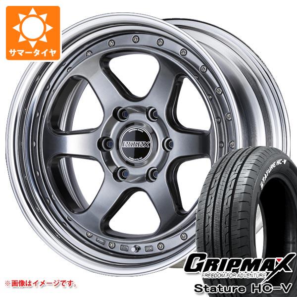 【タイヤ交換対象】トヨタ ハイエース 200系用 サマータイヤ グリップマックス スタチャー HC-V 215/65R16C 109/107S ホワイトレター エセックス EL 2P 6.5-16 タイヤホイール4本セット