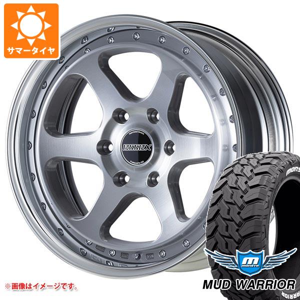 【タイヤ交換対象】ハイエース 200系用 2026年製 サマータイヤ モンスタ マッドウォーリアー LT215/70R16 107/105Q ホワイトレター エセックス EL 2P 6.5-16 タイヤホイール4本セット