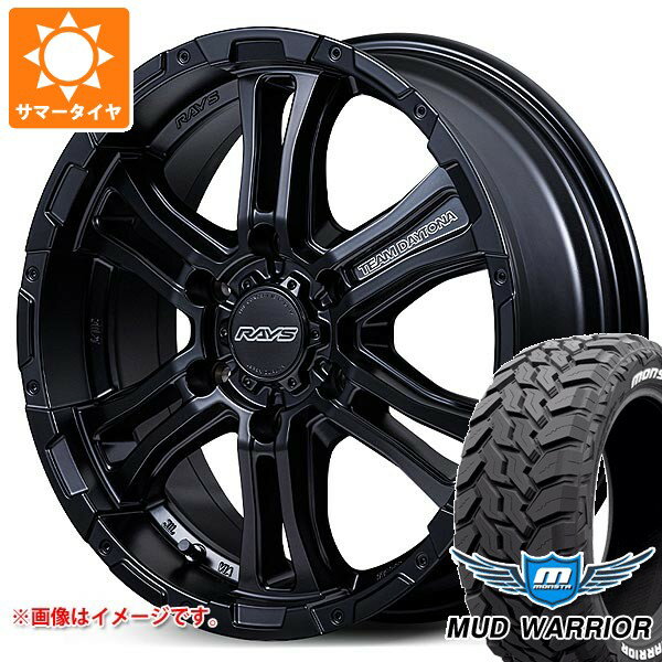 【タイヤ交換対象】ニッサン NV350キャラバン E26用 2026年製 サマータイヤ モンスタ マッドウォーリアー LT215/70R16 107/105Q ホワイトレター レイズ FDX-AG 6.5-16 タイヤホイール4本セット