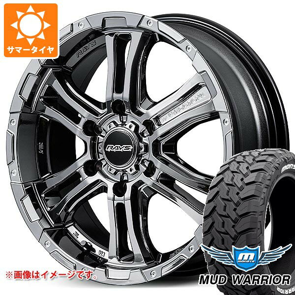 【タイヤ交換対象】ニッサン NV350キャラバン E26用 2026年製 サマータイヤ モンスタ マッドウォーリアー LT215/70R16 107/105Q ホワイトレター レイズ FDX-AG 6.5-16 タイヤホイール4本セット