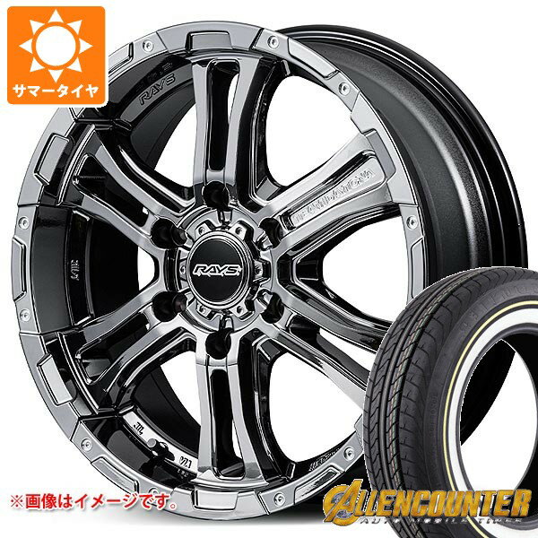 【タイヤ交換対象】ニッサン NV350キャラバン E26用 サマータイヤ オーレンカウンター クラシックオーバル 215/65R16C 109/107T ホワイト/イエローリボン レイズ FDX-AG 6.5-16 タイヤホイール4本セット