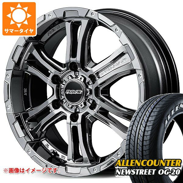 【タイヤ交換対象】ニッサン NV350キャラバン E26用 サマータイヤ オーレンカウンター ニューストリート OG-20 215/60R17C 109/107T ホワイトレター レイズ FDX-AG 6.5-17 タイヤホイール4本セット