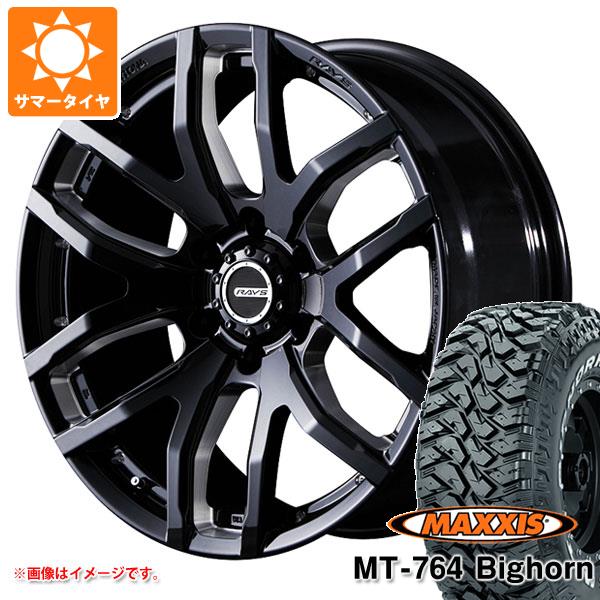 【タイヤ交換対象】サマータイヤ 265/70R17 118/115Q 8PR マキシス MT-764 ビッグホーン ホワイトレター レイズ デイトナ FDX F6 8.0-17 タイヤホイール4本セット