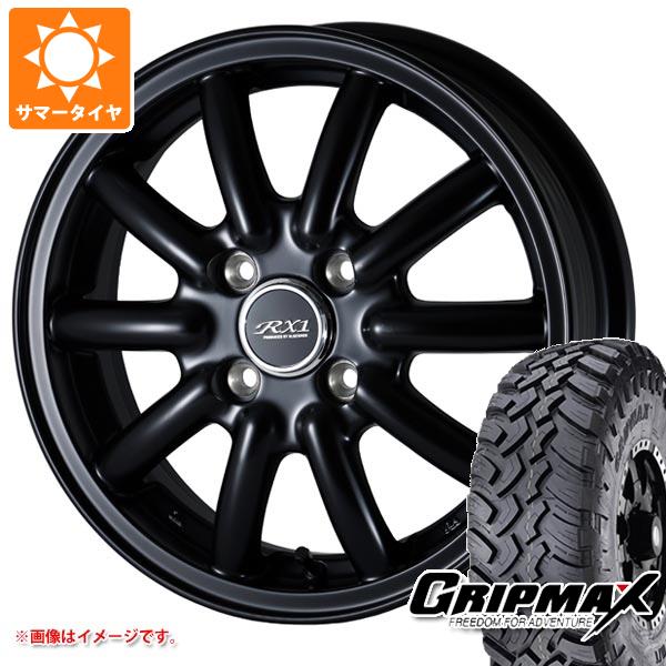 【タイヤ交換対象】サマータイヤ 195R14 106/104Q グリップマックス マッドレイジ M/T ホワイトレター ドゥオール フェニーチェ RX1 4.5-14 タイヤホイール4本セット