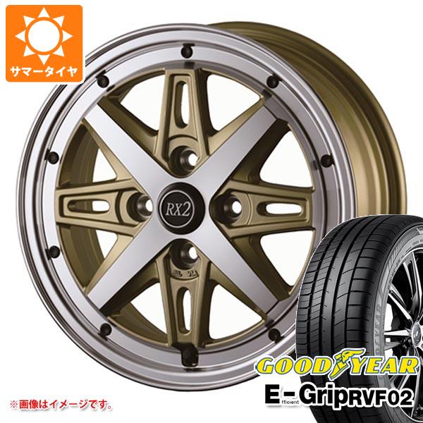 【タイヤ交換対象】サマータイヤ 165/55R15 75V グッドイヤー エフィシエントグリップ RVF02 ドゥオール フェニーチェ RX2 5.0-15 タイヤホイール4本セット