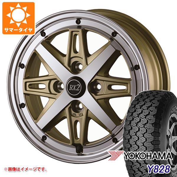 【タイヤ交換対象】サマータイヤ 175R14 6PR ヨコハマ Y828A (175/80R14 94/93N相当) ドゥオール フェニーチェ RX2 4.5-14 タイヤホイール4本セット