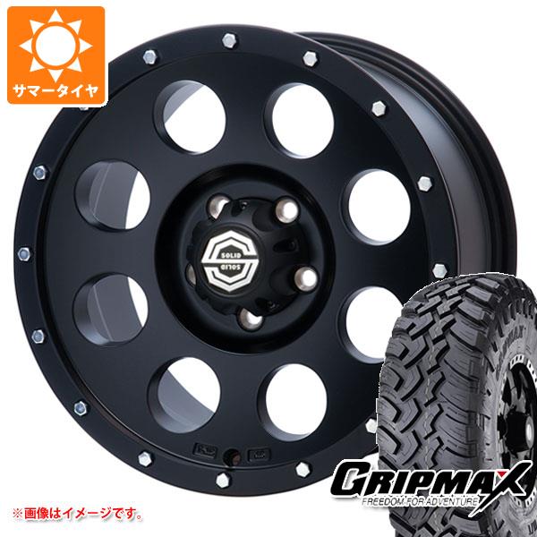 【タイヤ交換対象】アウトランダー GF/GG系用 サマータイヤ グリップマックス マッドレイジ M/T LT235/70R16 106Q ホワイトレター ソリッドレーシング アイメタル X2 8.0-16 タイヤホイール4本セット