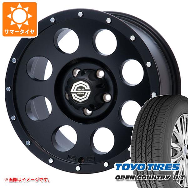 【タイヤ交換対象】アウトランダー GF/GG系用 サマータイヤ トーヨー オープンカントリー U/T 215/70R16 100H ソリッドレーシング アイメタル X2 8.0-16 タイヤホイール4本セット