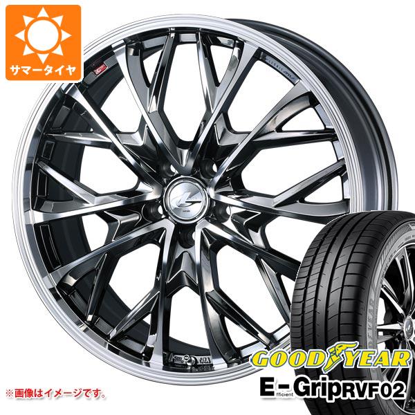 【タイヤ交換対象】サマータイヤ 175/65R15 84H グッドイヤー エフィシエントグリップ RVF02 レオニス MV 5.5-15 タイヤホイール4本セット