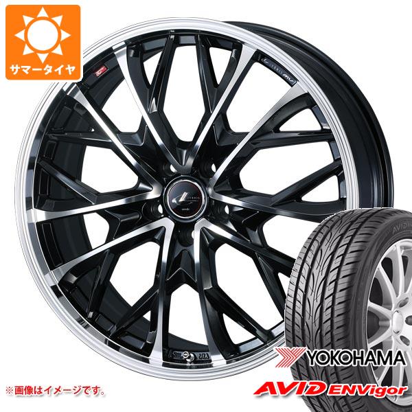 【タイヤ交換対象】サマータイヤ 245/45R19 98W ヨコハマ エービッド エンビガー S321 レオニス MV 8.0-19 タイヤホイール4本セット