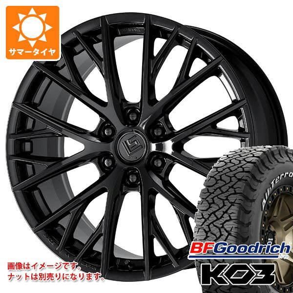 【タイヤ交換対象】トヨタ ランドクルーザー300用 サマータイヤ BFグッドリッチ オールテレーンT/A KO3 LT275/55R20 115/112S ブラックレター ワーク LS バサラ SUV LX 9.0-20 タイヤホイール4本セット