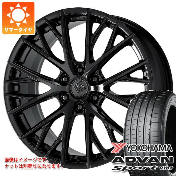 【タイヤ交換対象】トヨタ ランドクルーザー300用 サマータイヤ ヨコハマ アドバンスポーツV107 285/45ZR22 114Y XL MO1 メルセデス承認 V107C ワーク LS バサラ SUV LX 10.0-22 タイヤホイール4本セット