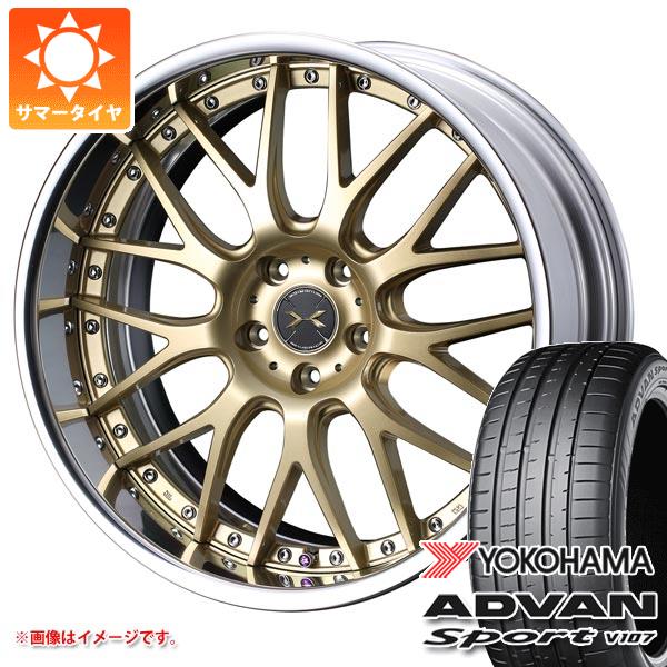Rakuten - 【タイヤ交換対象】トヨタ 40系アルファード用 サマータイヤ ヨコハマ アドバンスポーツV107 245/45R20 103Y XL V107A マーベリック 709M 8.0-20 タイヤホイール4本セット