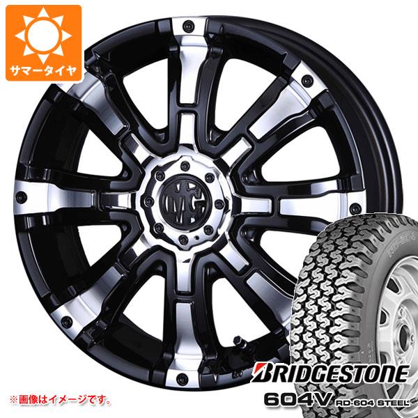 【タイヤ交換対象】キャリイ DA16T用 サマータイヤ ブリヂストン 604V RD-604 スチール 155R12 6PR (155/80R12 83/81N相当) クリムソン MG ビースト 4.0-12 タイヤホイール4本セット