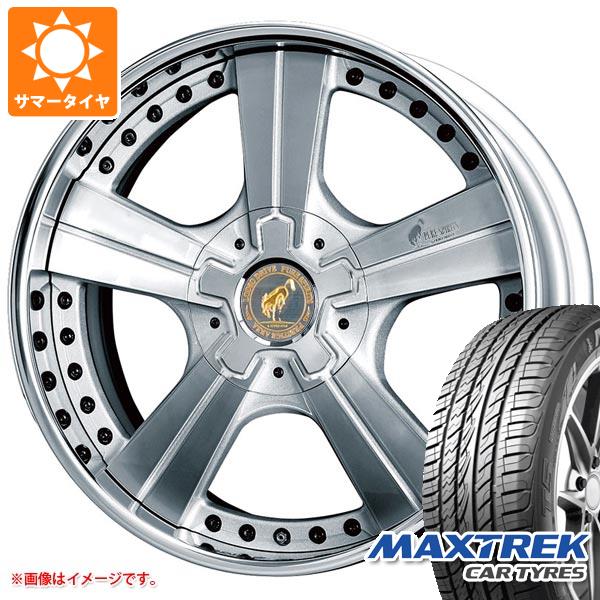 【タイヤ交換対象】ランドクルーザー プラド 150系用 サマータイヤ マックストレック フォルティス T5 265/40R22 106V XL スーパースター ピュアスピリッツ オークス 9.0-22 タイヤホイール4本セット