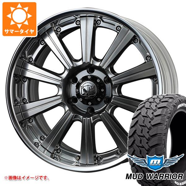 【タイヤ交換対象】ランドクルーザー プラド 150系用 サマータイヤ モンスタ マッドウォーリアー LT265/50R20 117/114Q ホワイトレター スーパースター ピュアスピリッツ サフォーク XC 8.5-20 タイヤホイール4本セット