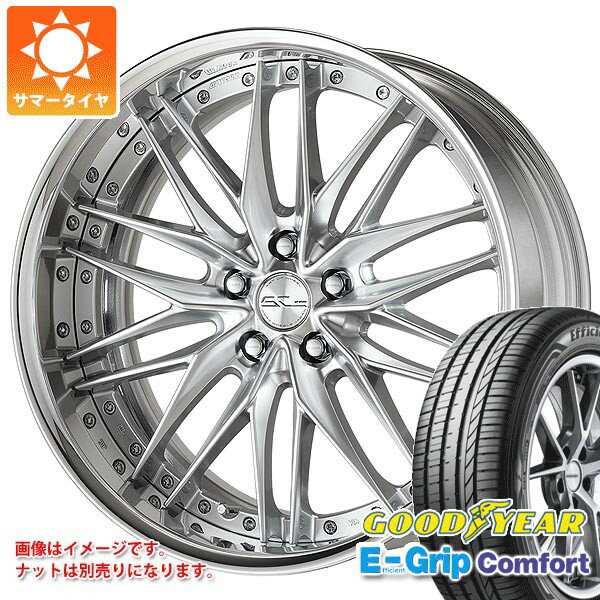 Rakuten - 【タイヤ交換対象】サマータイヤ 245/35R20 95W XL グッドイヤー エフィシエントグリップコンフォート ワーク シュヴァート クヴェル2 8.5-20 タイヤホイール4本セット