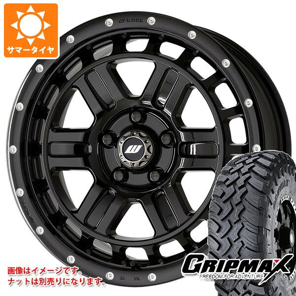【タイヤ交換対象】ミツビシ デリカD5用 サマータイヤ グリップマックス マッドレイジ M/T LT235/70R16 106Q ホワイトレター ワーク クラッグ T-グラビック2 MC+ 7.0-16 タイヤホイール4本セット
