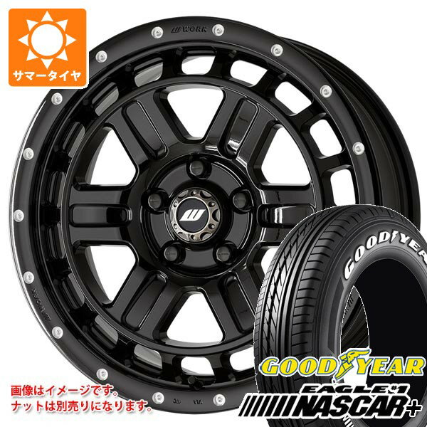 【タイヤ交換対象】ニッサン T31エクストレイル用 2026年製 サマータイヤ グッドイヤー イーグル ＃1 ナスカープラス 215/65R16C 109/107R ホワイトレター ワーク クラッグ T-グラビック2 MC+ 7.0-16 タイヤホイール4本セット