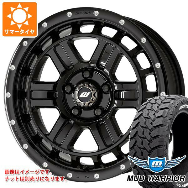 【タイヤ交換対象】ミツビシ エクリプスクロス GK系用 サマータイヤ モンスタ マッドウォーリアー LT215/70R16 107/105Q ホワイトレター ワーク クラッグ T-グラビック2 MC+ 7.0-16 タイヤホイール4本セット