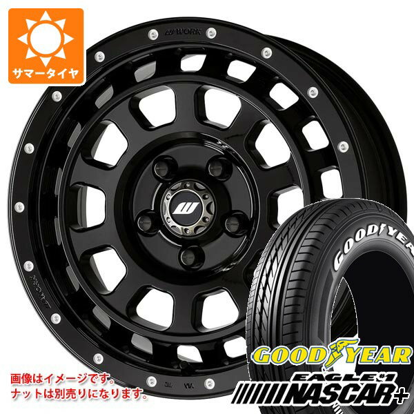 【タイヤ交換対象】ニッサン T31エクストレイル用 2026年製 サマータイヤ グッドイヤー イーグル ＃1 ナスカープラス 215/65R16C 109/107R ホワイトレター ワーク クラッグ T-グラビック MC+ 7.0-16 タイヤホイール4本セット
