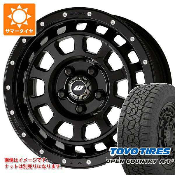【タイヤ交換対象】ミツビシ エクリプスクロス GK系用 サマータイヤ トーヨー オープンカントリー A/T3 225/70R16 103H ブラックレター ワーク クラッグ T-グラビック MC+ 7.0-16 タイヤホイール4本セット