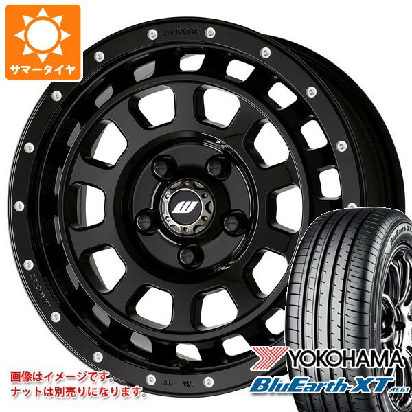 【タイヤ交換対象】ミツビシ エクリプスクロス GK系用 サマータイヤ ヨコハマ ブルーアースXT AE61 215/70R16 100H ワーク クラッグ T-グラビック MC+ 7.0-16 タイヤホイール4本セット