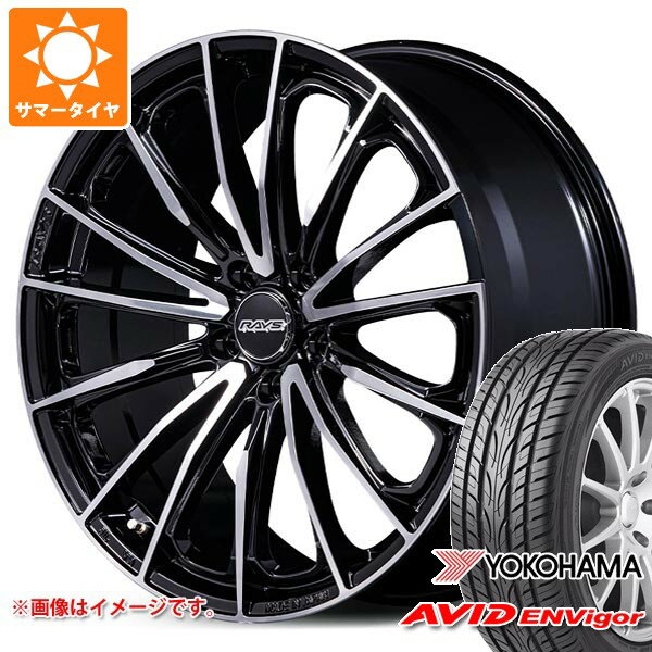 【タイヤ交換対象】トヨタ 40系アルファード用 サマータイヤ ヨコハマ エービッド エンビガー S321 225/55R19 99W レイズ ベルサス ヴォウジェ SE スペックM 8.0-19 タイヤホイール4本セット