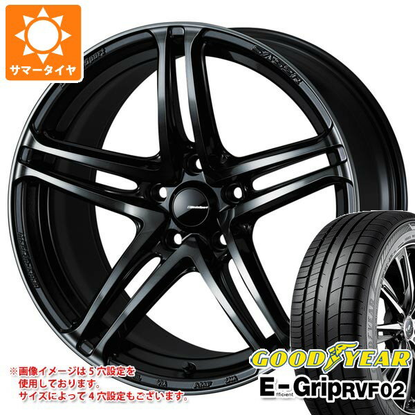 乐天商城 - 【タイヤ交換対象】サマータイヤ 215/55R17 98V XL グッドイヤー エフィシエントグリップ RVF02 ウェッズスポーツ SA-52R 7.0-17 タイヤホイール4本セット