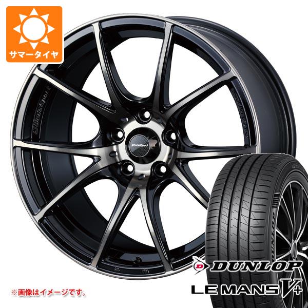 【タイヤ交換対象】サマータイヤ 225/40R18 92W XL ダンロップ ルマン5 LM5+ ウェッズスポーツ SA-10R 7.5-18 タイヤホイール4本セット