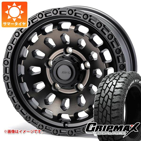 【タイヤ交換対象】スズキ ジムニーノマド JC74W用 サマータイヤ グリップマックス マッドレイジ R/T MAX LT185/85R16 105/103Q ホワイトレター エアージー ヴァルカン 6.0-16 タイヤホイール4本セット