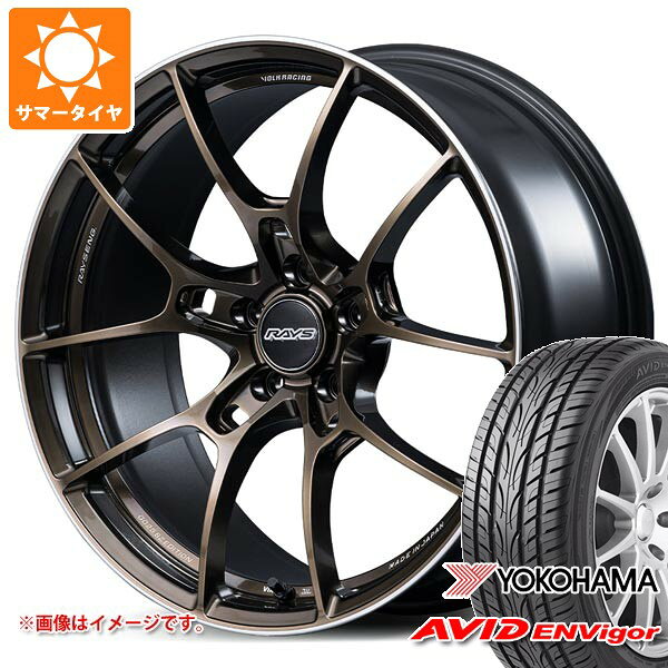 【タイヤ交換対象】サマータイヤ 235/50R18 101W XL ヨコハマ エービッド エンビガー S321 レイズ ボルクレーシング G025 SZエディション 8.0-18 タイヤホイール4本セット