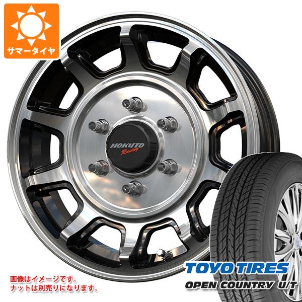 ハイエース 200系専用 サマータイヤ トーヨー オープンカントリー U/T 215/70R16 100H クリムソン ホクトレーシング 零式-S 6.5-16 タイヤホイール4本セット