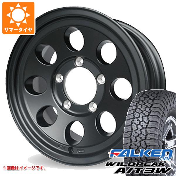 【タイヤ交換対象】5本セット スズキ ジムニーノマド JC74W用 サマータイヤ ファルケン ワイルドピーク A/T3W LT225/75R16 115/112Q ジムライン タイプ2 6.0-16 タイヤホイール5本セット